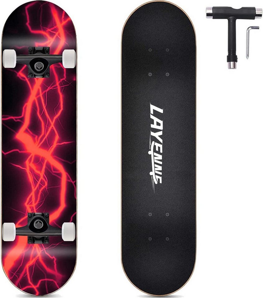 LuxusKollektion Skateboard Skateboard 31 * 8 Zoll Komplett 7-lagiges Ahorn ABEC-11 für Erwachsene LuxusKollektion Skateboard Skateboard 31 * 8 Zoll Komplett 7-lagiges Ahorn ABEC-11 für Erwachsene von LuxusKollektion
