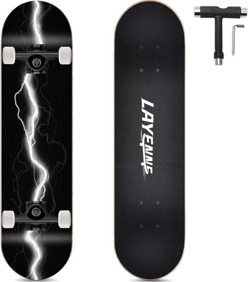 LuxusKollektion Skateboard Skateboard Blitz 31x8 Zoll Ahornbrett ABEC-11 Lager 95A Räder 330 lb von LuxusKollektion