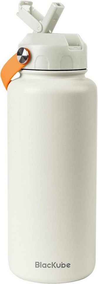 LuxusKollektion Thermobecher Edelstahl Trinkflasche 1000ml mit Strohhalm LuxusKollektion Thermobecher Edelstahl Trinkflasche 1000ml mit Strohhalm von LuxusKollektion