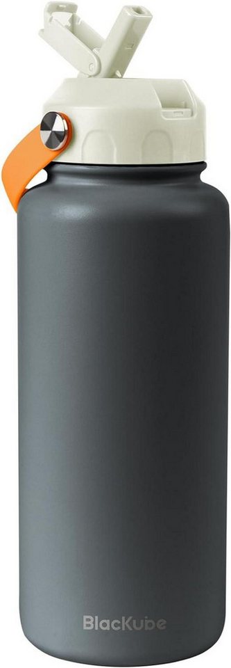 LuxusKollektion Thermobecher Edelstahl Trinkflasche mit Strohhalm 1000ml LuxusKollektion Thermobecher Edelstahl Trinkflasche mit Strohhalm 1000ml von LuxusKollektion