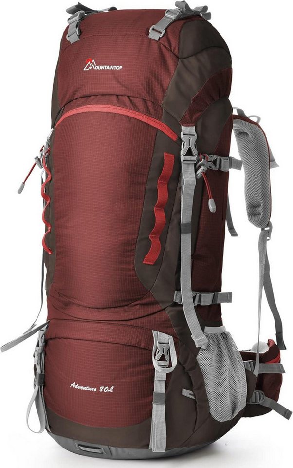LuxusKollektion Trekkingrucksack Trekkingrucksack 80L Wanderrucksack Herren Damen Reiserucksack Rot LuxusKollektion Trekkingrucksack Trekkingrucksack 80L Wanderrucksack Herren Damen Reiserucksack Rot von LuxusKollektion