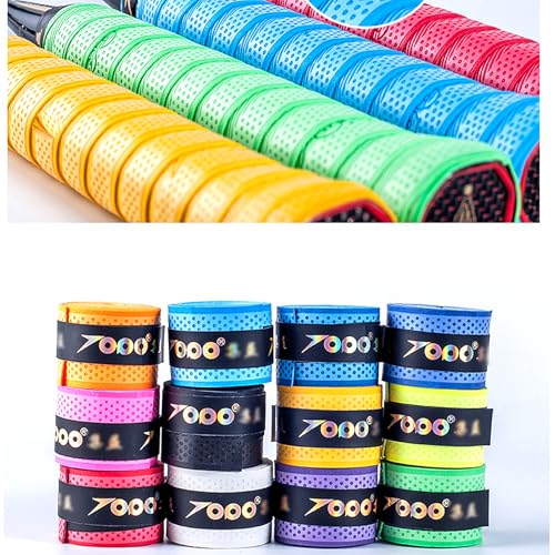 Lvpradior 30er-Pack Schlägergriffe, verbessertes Ersatz-Griffband, Tennis, Badminton, Squash, Hockey, Padel, Pickleball, selbstklebendes Griffband, rutschfester und saugfähiger Griff, mehrfarbig Lvpradior 30er-Pack Schlägergriffe, verbessertes Ersatz-Griffband, Tennis, Badminton, Squash, Hockey, Padel, Pickleball, selbstklebendes Griffband, rutschfester und saugfähiger Griff, mehrfarbig von Lvpradior