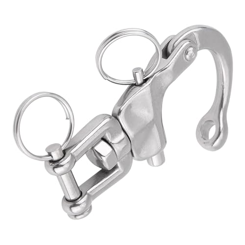 Lwuey 316 Edelstahl Schnappschäkel, Schnellverschluss Drehschäkel Panikhaken Drehbarer Boot Schäkel mit Karabinerhaken 70mm Marine Segelboot Spinnaker Halyard Segeln Takelage Zuhause Garten Camping Lwuey 316 Edelstahl Schnappschäkel, Schnellverschluss Drehschäkel Panikhaken Drehbarer Boot Schäkel mit Karabinerhaken 70mm Marine Segelboot Spinnaker Halyard Segeln Takelage Zuhause Garten Camping von Lwuey