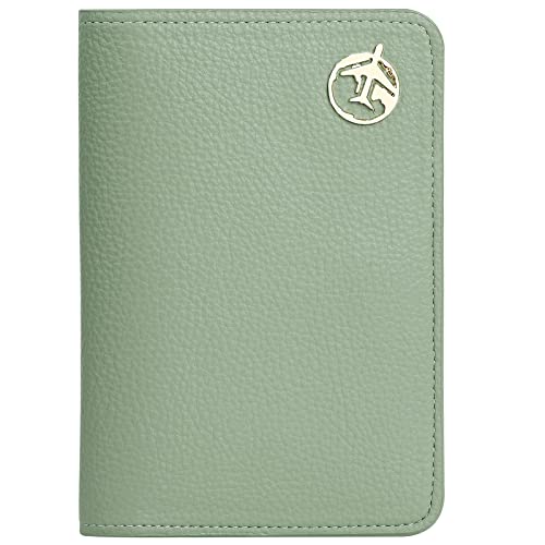 Lychii Reisepass Schutzhülle, Passport Holder für Damen Herren, PU Leather Reisebrieftasche Travel Wallet Organizer für Kreditkarten, Ausweis und Reisedokumente von Lychii