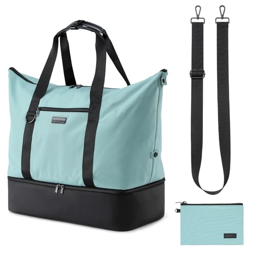 Lychii Sporttasche für Damen und Herren, Reisetasche Duffel Bag mit Schuhfach & Nassfach, wasserdichte Handgepäcktasche für Sport, Fitness, Trainingstasche, Gym Bag - 48L von Lychii