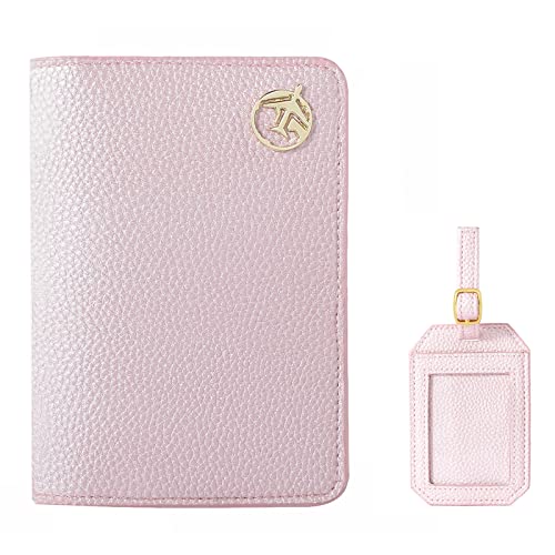 Lychii Reisepass Schutzhülle, Passport Holder für Damen Herren, PU Leather Reisebrieftasche Travel Wallet Organizer für Kreditkarten, Ausweis und Reisedokumente (Rosa) Lychii Reisepass Schutzhülle, Passport Holder für Damen Herren, PU Leather Reisebrieftasche Travel Wallet Organizer für Kreditkarten, Ausweis und Reisedokumente (Rosa) von Lychii
