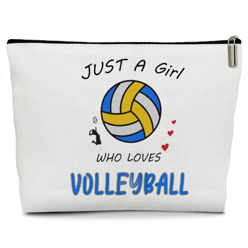 Lyiibb Volleyball-Geschenke für Frauen, Make-up-Tasche, inspirierende Geschenke für Teenager, Mädchen, Kosmetiktasche, Sport-Party-Geschenke für Frauen, Schwester, Freundin, Zubehör für Spieler, von Lyiibb
