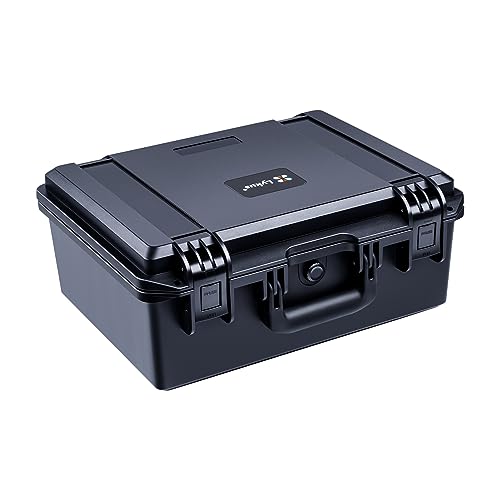 Lykus HC-3820 Wasserdicht Koffer mit anpassbar Rasterschaumstoff, Innengröße 38x28x16.5 cm, geeignet für Pistole, DSLR Kamera, Objektiv, kleine Drohne, Camcorder und mehr von Lykus
