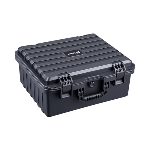 Lykus HC-4020 Wasserdicht Koffer mit anpassbar Rasterschaumstoff, Innengröße 40,5x33,4x17,8 cm, Passend für Laptops, Elektronikgeräte und mehr von Lykus