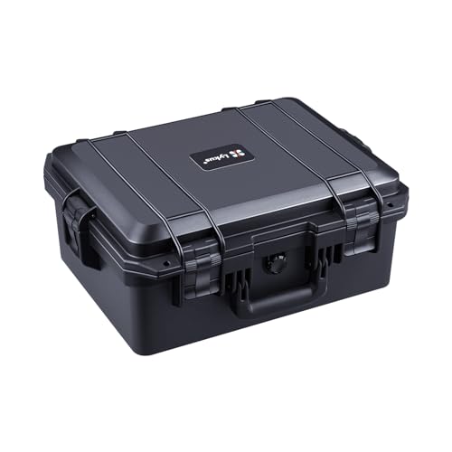 Lykus HC-4021 Wasserdicht Koffer mit anpassbar Rasterschaumstoff, Innengröße 39,5x29,5x18 cm, Geeignet für Elektronik und mehr Lykus HC-4021 Wasserdicht Koffer mit anpassbar Rasterschaumstoff, Innengröße 39,5x29,5x18 cm, Geeignet für Elektronik und mehr von Lykus