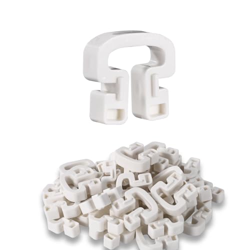 Lyreh 30 STK Fußballnetz Clips, Hufeisenform Kunststoff Fußballtornetz Clips Fußballtor Halterungen Zubehör für Spielplätze und Stadion Lyreh 30 STK Fußballnetz Clips, Hufeisenform Kunststoff Fußballtornetz Clips Fußballtor Halterungen Zubehör für Spielplätze und Stadion von Lyreh