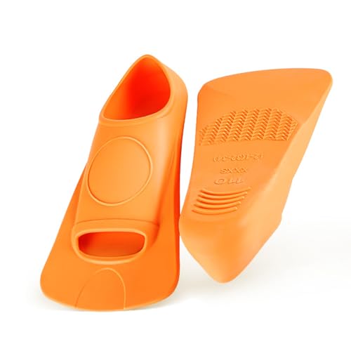 Unisex Flossen für Kinder Erwachsene, Stylische Schwimmflossen, Trainingsschwimmflossen für Männer Frauen Kinder -Orange||3XS von Lyria