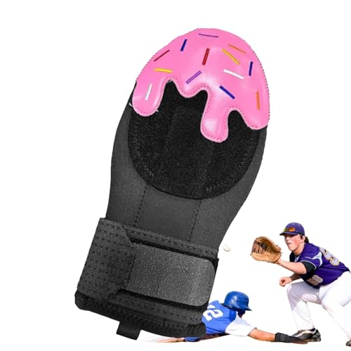 Baseball-Gleithandschuh,Jugend-Gleithandschuh | Ice Cream Baserunning Gleithandschuh | Schützender Baseball-Trainingshandschuh, Baseball-Gleitpolster mit elastischem Riemen für die rechte oder linke H von Lyricalist