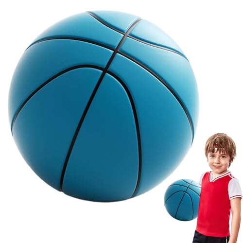 Leiser Basketball – weicher 3D-Basketballball, leiser Basketball aus hochdichtem Schaumstoff | Mute-Übungsball, geräuschloser Indoor-Basketball für Kinder, Jugendliche, Erwachsene, leichter Schaumstof von Lyricalist