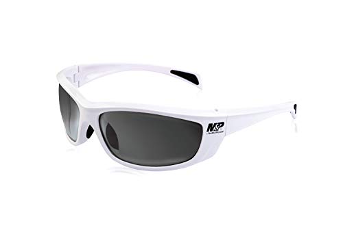 M&P Accessories 1108263-SSI Whitehawk Full Farm Schießbrille, glänzend, Weiß/Smoke – Multi, N/A von Smith & Wesson