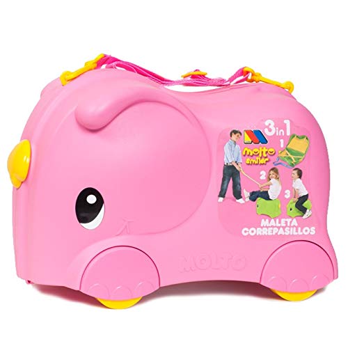 MOLTO | Kinderkoffer Molto Smiler Pink | Kinderreisekoffer, Kinderhandgepäck, Kinderhandgepäck, Lernspielzeug für Kinder, Für Kinder ab 36 Monaten MOLTO | Kinderkoffer Molto Smiler Pink | Kinderreisekoffer, Kinderhandgepäck, Kinderhandgepäck, Lernspielzeug für Kinder, Für Kinder ab 36 Monaten von M MOLTO