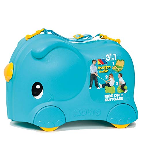 MOLTO | Kinderkoffer Molto Smiler Blau | Kinderreisekoffer, Kinderhandgepäck, Kinderhandgepäck, Lernspielzeug für Kinder, Für Kinder ab 36 Monaten MOLTO | Kinderkoffer Molto Smiler Blau | Kinderreisekoffer, Kinderhandgepäck, Kinderhandgepäck, Lernspielzeug für Kinder, Für Kinder ab 36 Monaten von M MOLTO