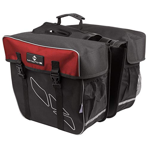 M-Wave Amsterdam Double Gepäckträgertasche, schwarz/rot, 44 x 40 x 5 cm M-Wave Amsterdam Double Gepäckträgertasche, schwarz/rot, 44 x 40 x 5 cm von M-Wave