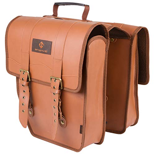 M-Wave Amsterdam Double L Gepäckträgertasche, braun, 27.5 x 33.5 x 9 cm, 15 L von M-Wave