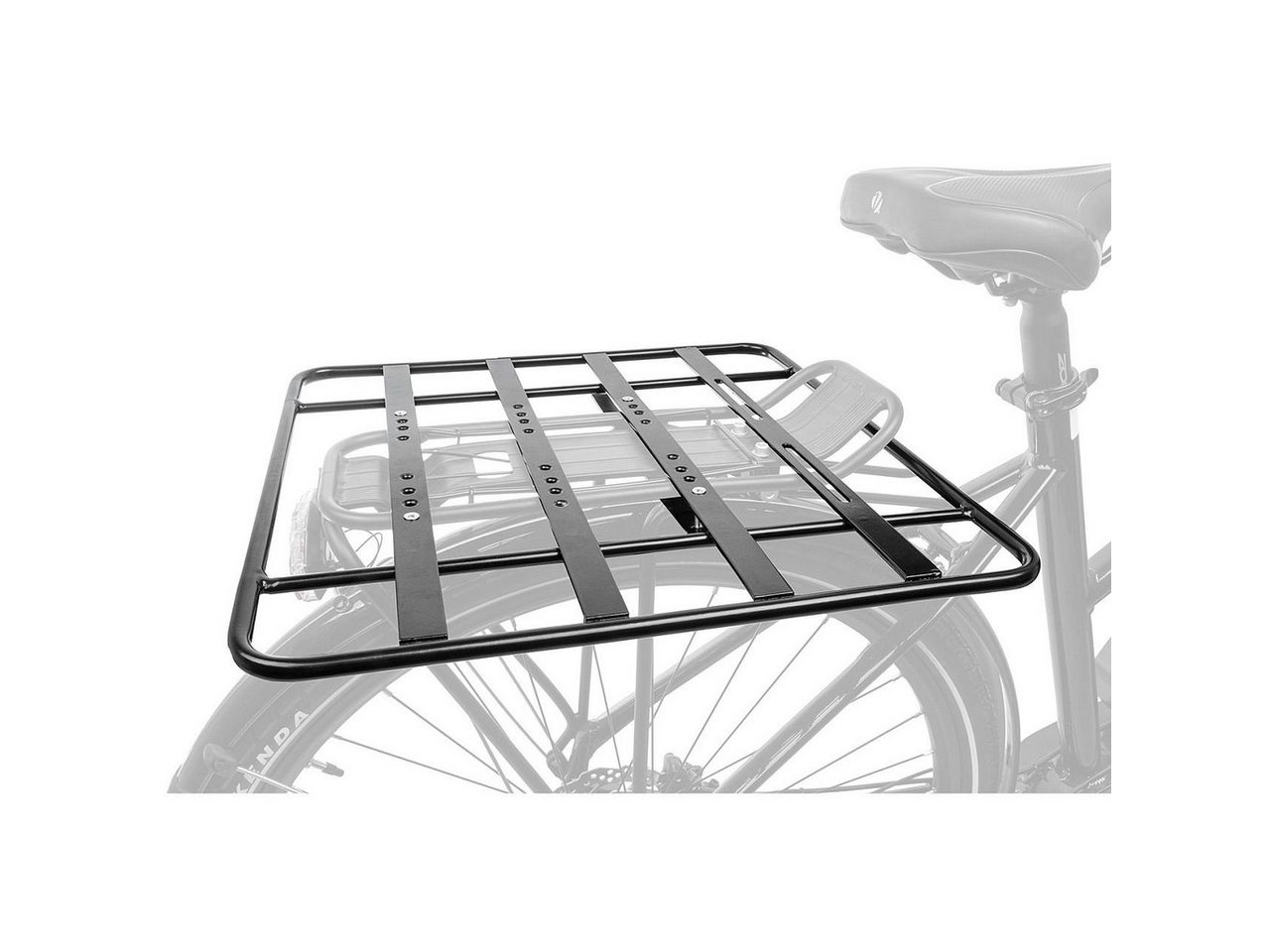 M-Wave Fahrrad-Gepäckträger Fahrrad Gepäckträgerplatte Vergrößerung 40 x40 Racky Baseplate schwarz von M-Wave