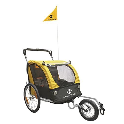 M-Wave Gepäck und Jogging Fahrradanhänger Wagen Carry All 3 In 1, gelb M-Wave Gepäck und Jogging Fahrradanhänger Wagen Carry All 3 In 1, gelb von M-Wave