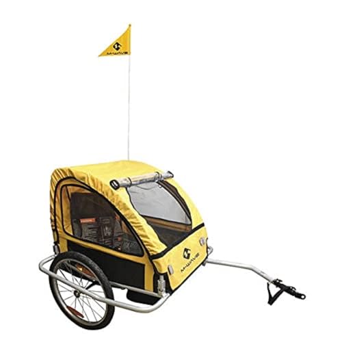 M-Wave Kids Ride Easy Faltbarer Kinder Und Gepäck-fahrradanhänger Mit Stahlrahmen, Silber, 60 x 75 x 28 cm M-Wave Kids Ride Easy Faltbarer Kinder Und Gepäck-fahrradanhänger Mit Stahlrahmen, Silber, 60 x 75 x 28 cm von M-Wave