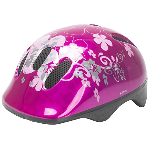 M-Wave Kinder Fahrradhelm Flower, pink (rosa) 52 - 56 cm von M-Wave