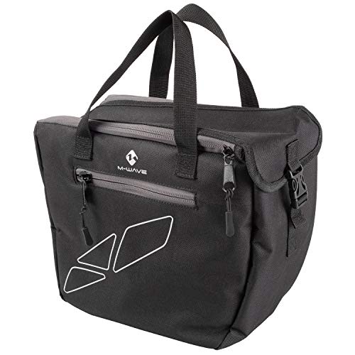 M-Wave Unisex-Adult Amsterdam Insert Gepäckträgertaschen-Organizer, Schwarz, 30 x 14 x 27 cm von M-Wave