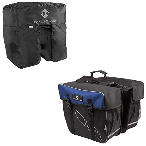 M-Wave Unisex – Erwachsene Amsterdam Double Gepäckträgertasche inkl. Regenhaube, schwarz/blau M-Wave Unisex – Erwachsene Amsterdam Double Gepäckträgertasche inkl. Regenhaube, schwarz/blau von M-Wave