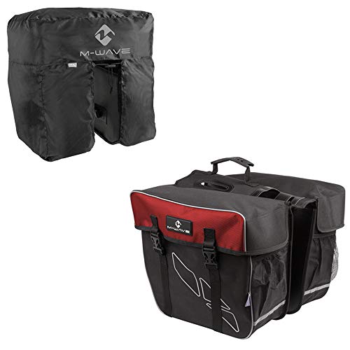 M-Wave Unisex – Erwachsene Amsterdam Double Gepäckträgertasche inkl. Regenhaube, schwarz/rot M-Wave Unisex – Erwachsene Amsterdam Double Gepäckträgertasche inkl. Regenhaube, schwarz/rot von M-Wave