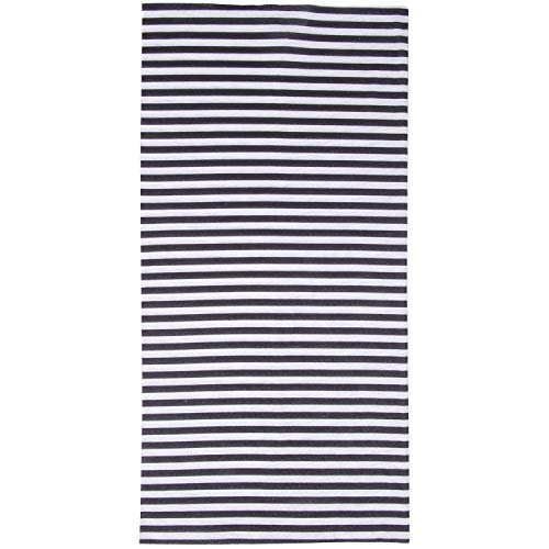 M-Wave Unisex – Erwachsene Stripes B/W Multifunktionstuch, Blau weiß gestreift, 24 x 48 cm von M-Wave