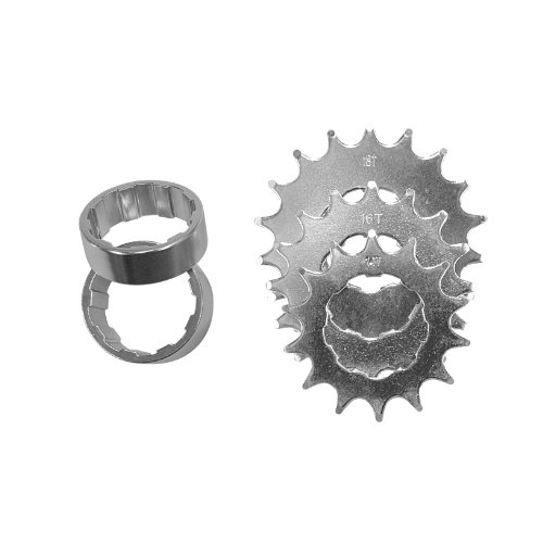 M-Wave Einzelgeschwindigkeits-Zahnrad-Set, Silber M-Wave Einzelgeschwindigkeits-Zahnrad-Set, Silber von M-Wave