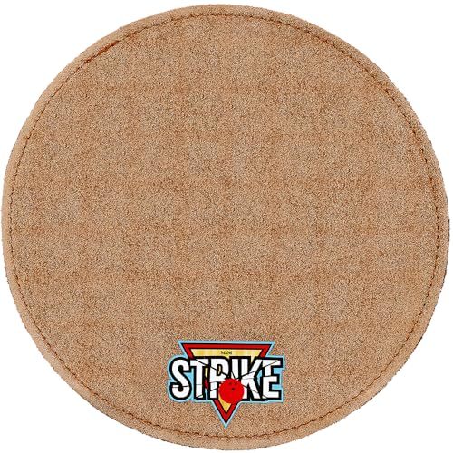 M&M Strike Premium Bowling Shammy 2-lagiges Reinigungs Leder Pad (18 cm) Extra qualität. Shammy Pad für Bowlingkugeln/Reinigungs-Pad für Bowlingkugeln (5, Beige) von M&M Strike