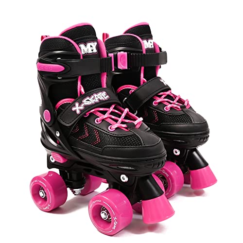 M.Y X-Skate Adjustable Quad Roller Skates Black & Pink M.Y X-Skate Adjustable Quad Roller Skates Black & Pink von M.Y