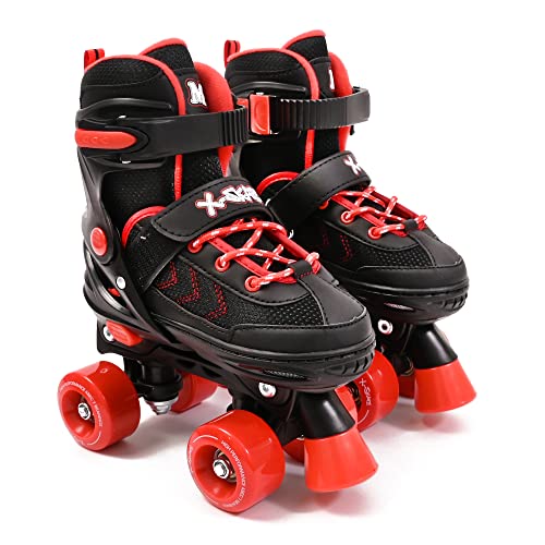 M.Y X-Skate verstellbare Quad-Rollschuhe in Schwarz und Rot M.Y X-Skate verstellbare Quad-Rollschuhe in Schwarz und Rot von M.Y