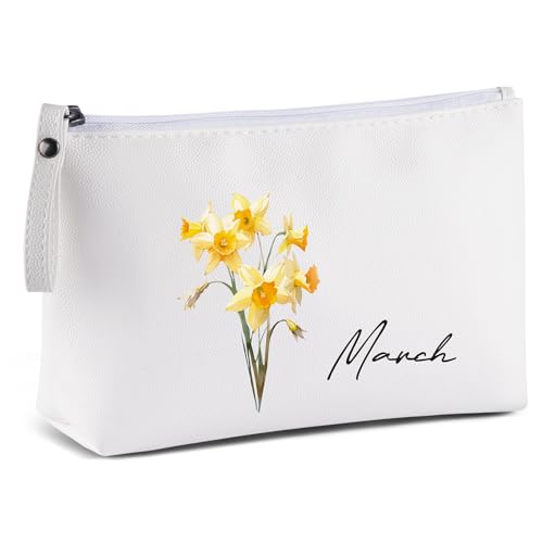 Kleine Make up Tasche MAANGE Kleine Kosmetiktasche Tragbare Reise Schminktasche wasserdichte PU Leder mit Griff Niedliche Vielseitige Reißverschlusstasche für Frauen-March Kleine Make up Tasche MAANGE Kleine Kosmetiktasche Tragbare Reise Schminktasche wasserdichte PU Leder mit Griff Niedliche Vielseitige Reißverschlusstasche für Frauen-March von MAANGE