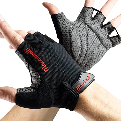 MACCIAVELLI® Fitness Handschuhe Damen Herren - Trainingshandschuhe für Kraftsport, Krafttraining, Bodybuilding - Gym Handschuhe, Fitnesshandschuhe von MACCIAVELLI