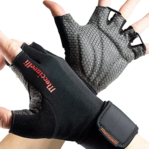 MACCIAVELLI® Fitness Handschuhe Herren Damen - Trainingshandschuhe für Krafttraining, Kraftsport, Bodybuilding - Gym Handschuhe, Fitnesshandschuhe von MACCIAVELLI