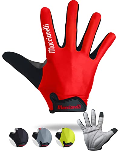 MACCIAVELLI Fahrradhandschuhe Herren Damen lang - MTB Handschuhe - Vollfinger Touchscreen Fahrrad Handschuhe Sommer für Rennrad und Mountainbike MACCIAVELLI Fahrradhandschuhe Herren Damen lang - MTB Handschuhe - Vollfinger Touchscreen Fahrrad Handschuhe Sommer für Rennrad und Mountainbike von MACCIAVELLI