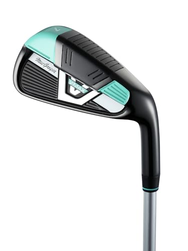 MACGREGOR Damen V-max Eisen Set Leichter Regular Flex Golfschläger Irons, türkis, Einheitsgröße MACGREGOR Damen V-max Eisen Set Leichter Regular Flex Golfschläger Irons, türkis, Einheitsgröße von MACGREGOR