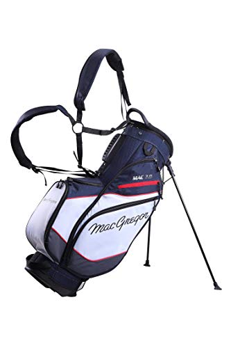 MacGregor Golf MACTEC 7.0 Golf Club Stand Bag, 9.5", Navy/Weiß/Rot von MACGREGOR