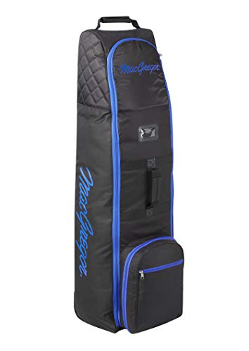 MacGregor VIP-Golftasche mit Rädern, Unisex, hochwertige Reisetasche zum Schutz der Ausrüstung, Schwarz/Königsblau, Einheitsgröße von MACGREGOR