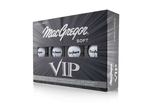 MACGREGOR VIP Soft Golfbälle, Weiß, 12 Stück von MACGREGOR
