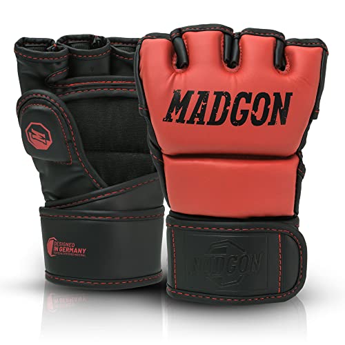 MADGON Premium MMA Handschuhe für Kampfsport, Grappling, Sparring, Krav MAGA, Muay Thai, Boxsack, Pratzen für Männer und Frauen von MADGON