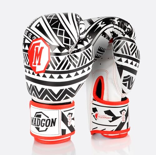 MADGON Premium Boxhandschuhe aus bestem Material für Lange Haltbarkeit, Männer und Frauen Kickboxhandschuhe für Kampfsport, MMA, Sparring, Muay Thai und Boxen 10 12 14 16 oz inkl Beutel MADGON Premium Boxhandschuhe aus bestem Material für Lange Haltbarkeit, Männer und Frauen Kickboxhandschuhe für Kampfsport, MMA, Sparring, Muay Thai und Boxen 10 12 14 16 oz inkl Beutel von MADGON