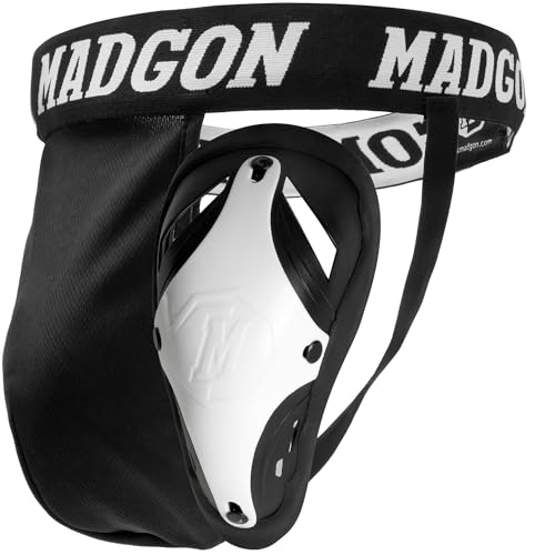 MADGON Premium Tiefschutz Herren Kampfsport, Suspensorium mit Bester Passform und elastischem Hüftband MADGON Premium Tiefschutz Herren Kampfsport, Suspensorium mit Bester Passform und elastischem Hüftband von MADGON