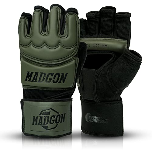 MADGON MMA Handschuhe Profi - professionelle Qualität - hochwertige Konstruktion - Boxen, Training, Sandsack, Boxsack, Freefight, Grappling, Kampfsport - Boxhandschuhe von MADGON