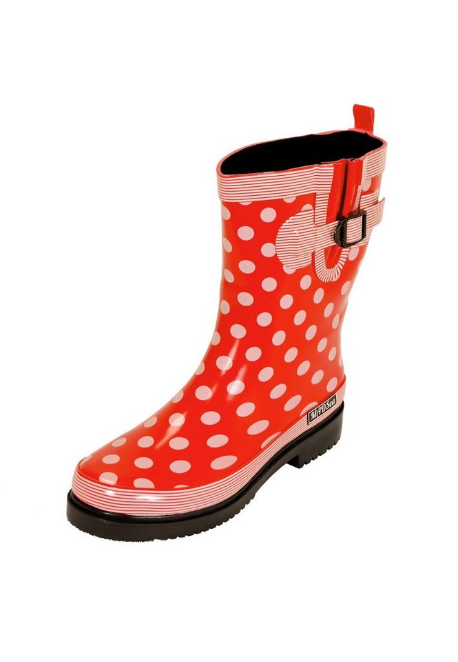MADSea Ocean Gummistiefel halbhoch mit rutschfester Laufsohle und seitlicher Zierschnalle MADSea Ocean Gummistiefel halbhoch mit rutschfester Laufsohle und seitlicher Zierschnalle von MADSea