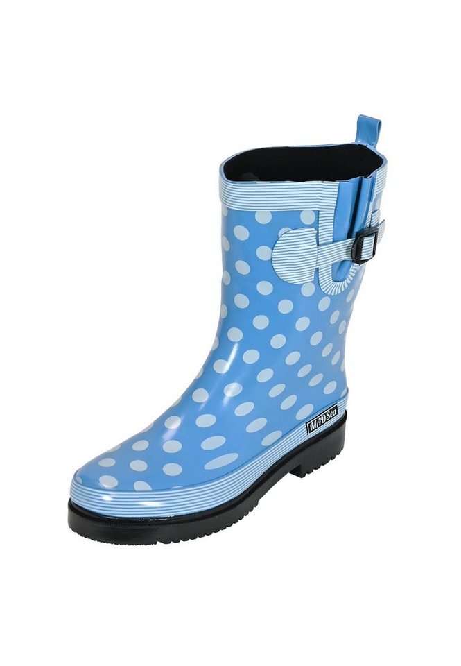 MADSea Ocean Gummistiefel Punkte Halbschaft rutschfest kälteisolierende Einlegesohle MADSea Ocean Gummistiefel Punkte Halbschaft rutschfest kälteisolierende Einlegesohle von MADSea
