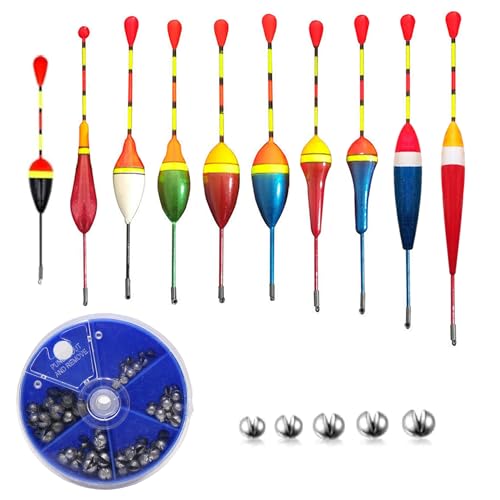MAEXUS 10 Stück 10 Stück Angel Posen Set,blei Angeln,Schwimmer,Forellen Posen, Schwimmer Angeln,0.6g-4.5g,Angelposen Set für Friedfisch Pose und Forellen,Angelset MAEXUS 10 Stück 10 Stück Angel Posen Set,blei Angeln,Schwimmer,Forellen Posen, Schwimmer Angeln,0.6g-4.5g,Angelposen Set für Friedfisch Pose und Forellen,Angelset von MAEXUS
